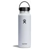 Hydro Flask 40oz Wide Mouth Straw Lid - White -Matchbox store Hydro Flask Bottles Matchbox W40BTS110 White StraightOn 1024x1024