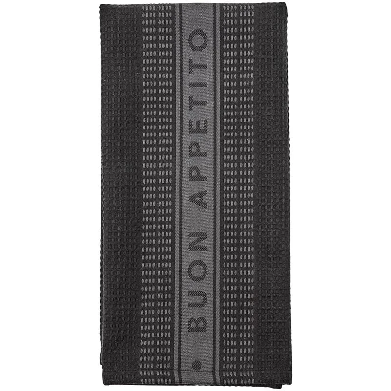 Ladelle Prof. Series III Jumbo Black Kitchen Towel 3 Ladelle Prof. Series III Jumbo Black Kitchen Towel