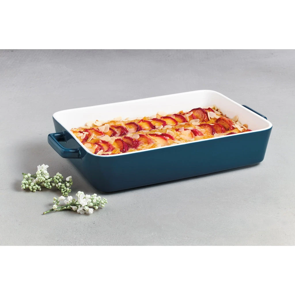 Maxwell And Williams Epicurious Rectangular Baker 32x22.5x7cm - Teal 4 Maxwell And Williams Epicurious Rectangular Baker 32x22.5x7cm - Teal - Image 2