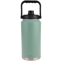Oasis Stainless Steel Double Wall Insulated Jug W/ Carry Handle 3.8 Litre - Sage Green