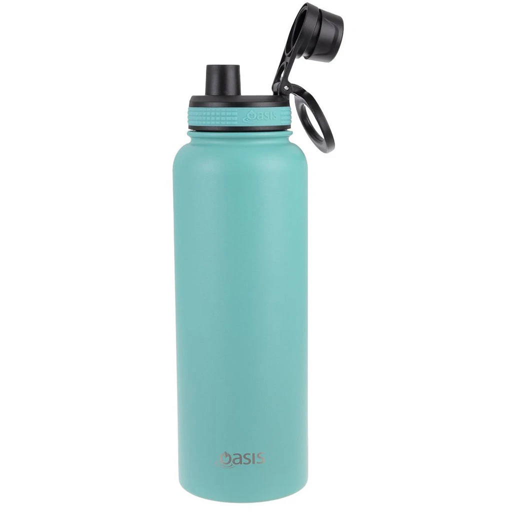 Oasis Insulated Challenger Bottle With Screw Cap 1.1L Turquoise 4 Oasis Insulated Challenger Bottle With Screw Cap 1.1L Turquoise - Image 2