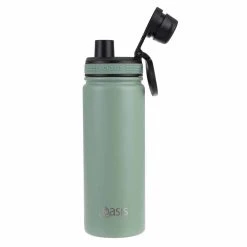 Oasis Insulated Challenger Bottle With Screw Cap 550ml Sage Green -Matchbox store OasisInsulatedChallengerBottlewScrewCapSageGreen8896 1SG a 1024x1024