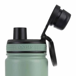 Oasis Insulated Challenger Bottle With Screw Cap 550ml Sage Green -Matchbox store OasisInsulatedChallengerBottlewScrewCapSageGreen8896 1SG f 1024x1024