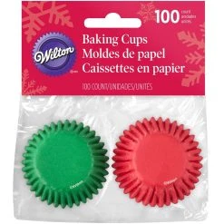 Wilton Red And Green Mixed Mini Cups - 100 Piece Set