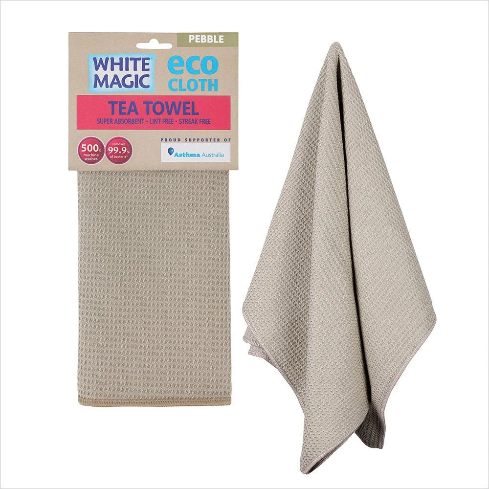 White Magic Tea Towel Single Pebble 3 White Magic Tea Towel Single Pebble