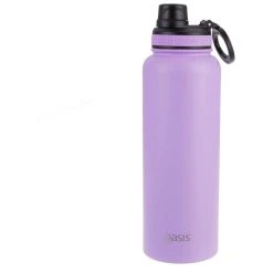 Oasis Insulated Challenger Bottle With Screw Cap 1.1L Lavender